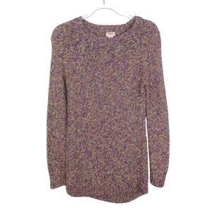 Mossimo Rainbow Knit Crewneck Sweater Cozycore Large